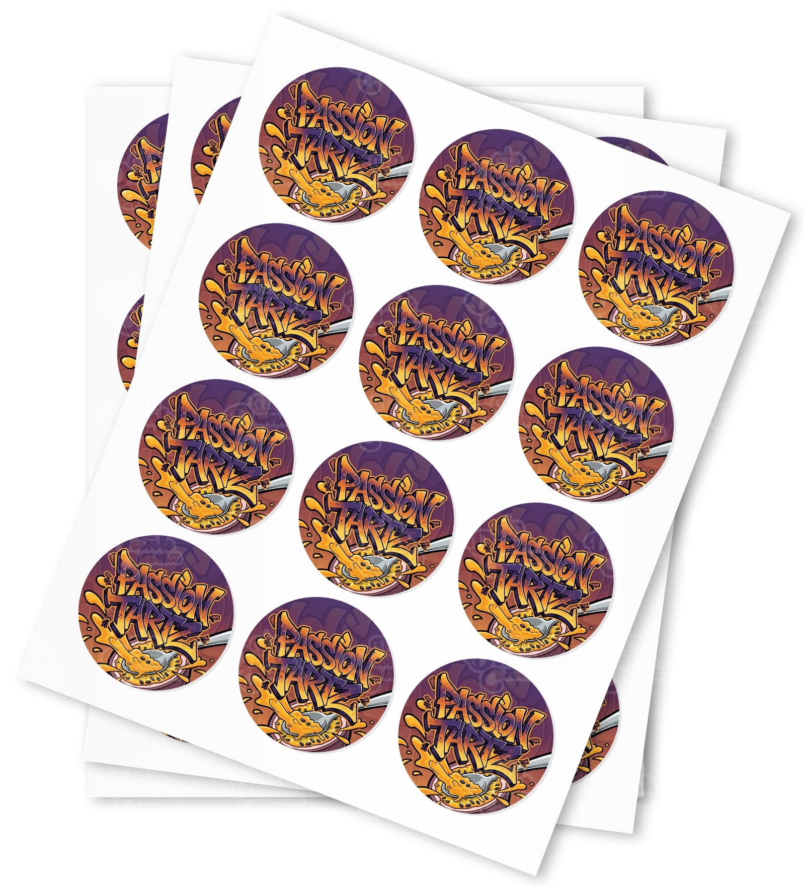 Passion Tartz Strain Stickers - DC Packaging Custom Cannabis Packaging