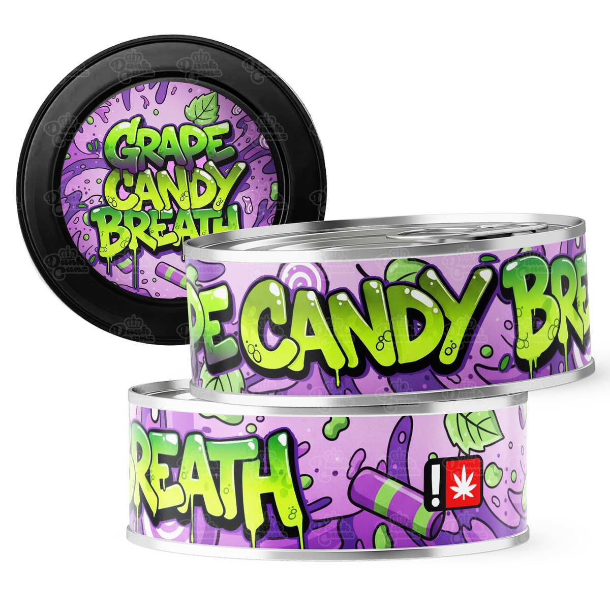 Grape Candy Breath 3.5g Self Seal Tins - Pressitins - Cali Tins