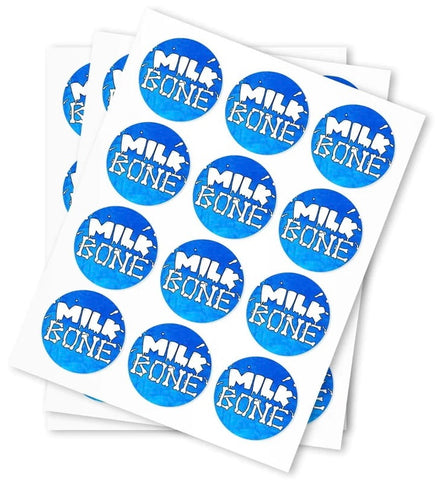 Milk Bone Strain Stickers - DC Packaging Custom Cannabis Packaging