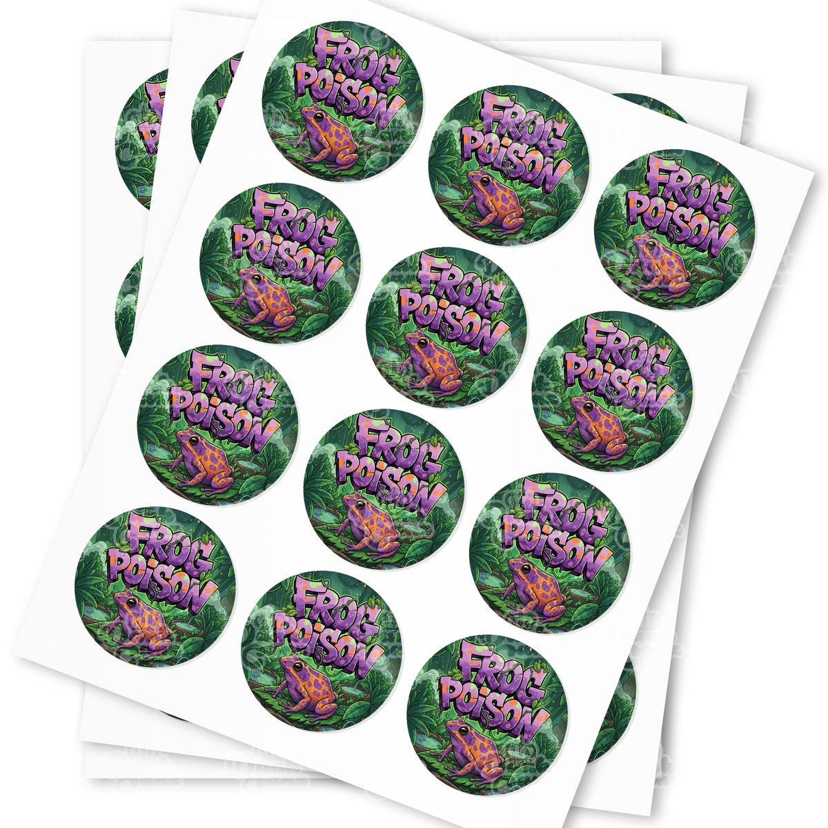 Frog Poison Strain Stickers | Strain Labels