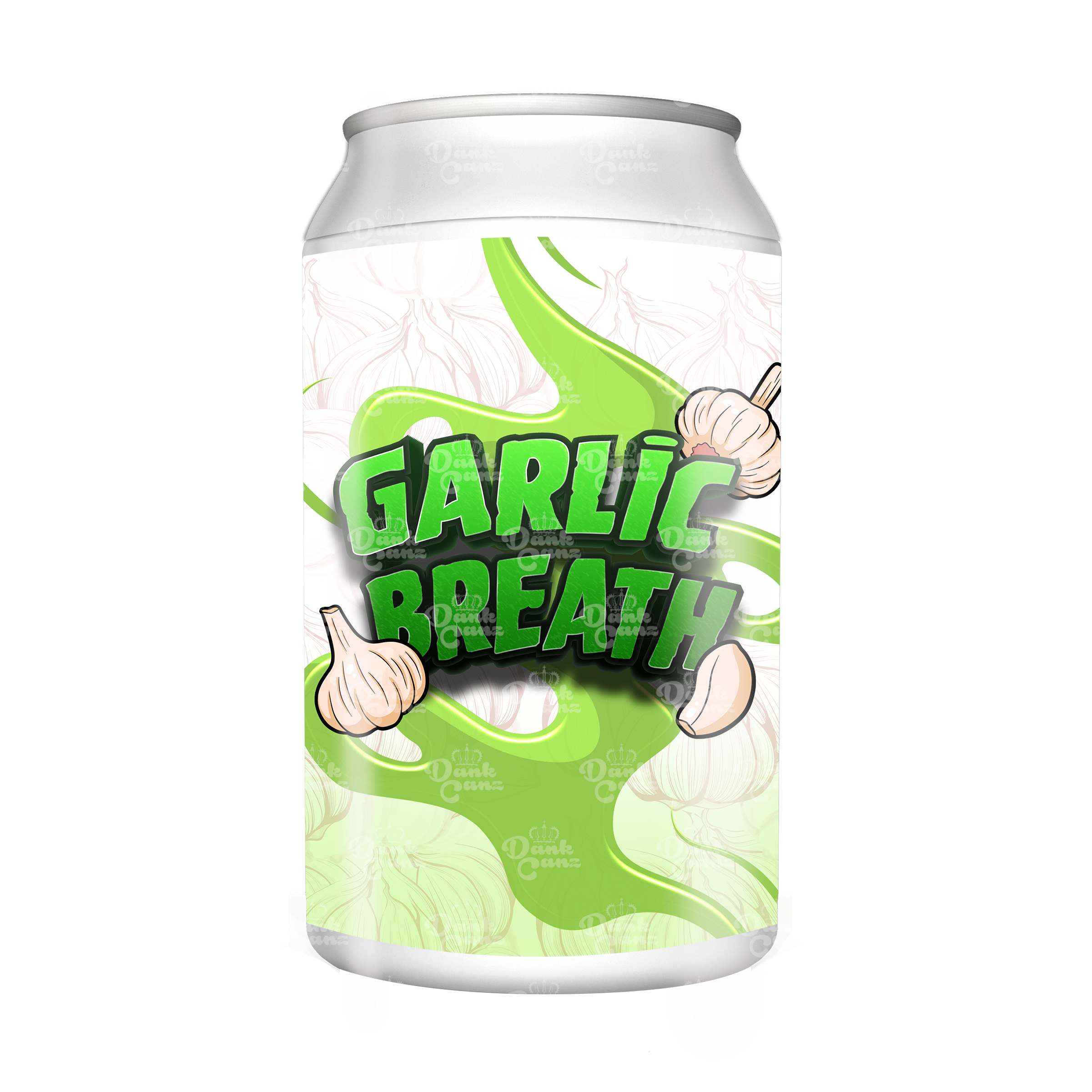 Garlic Breath 3.5g Plastic Soda Cans - DC Packaging Custom Cannabis Packaging