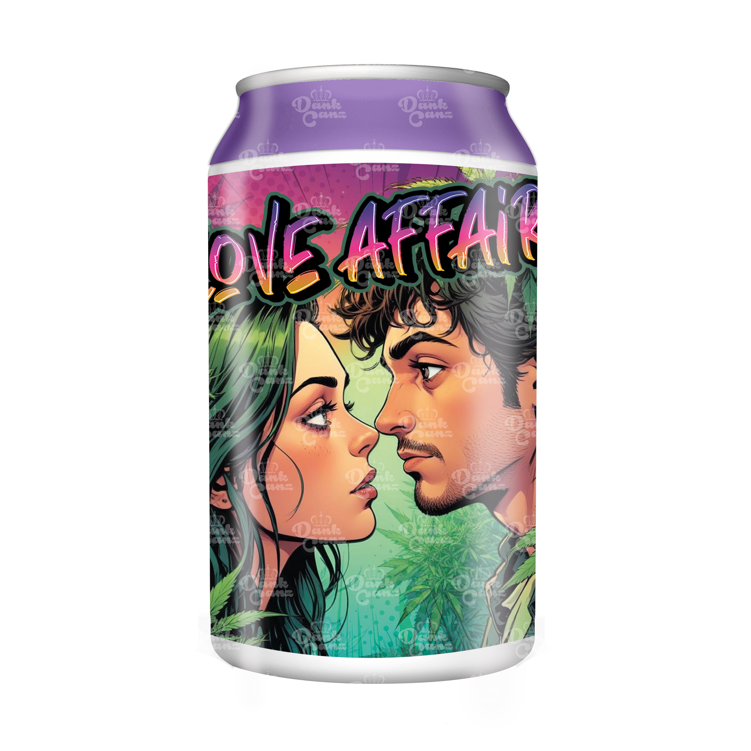 Love Affair 3.5g Plastic Soda Cans - DC Packaging Custom Cannabis Packaging