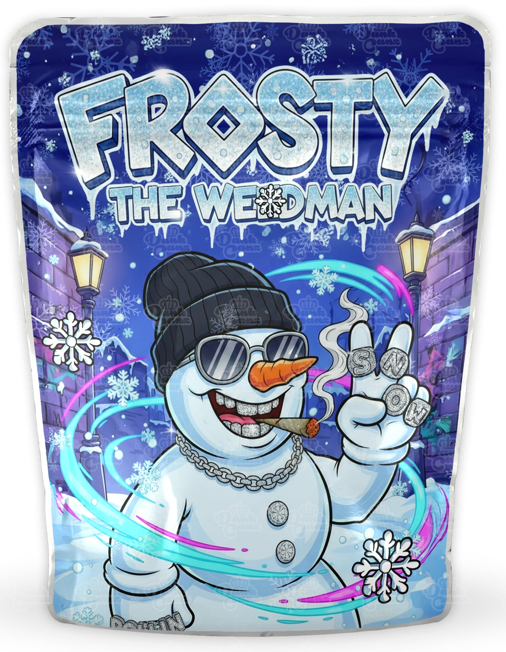 Christmas Mylar Bags - DC Packaging Custom Cannabis Packaging