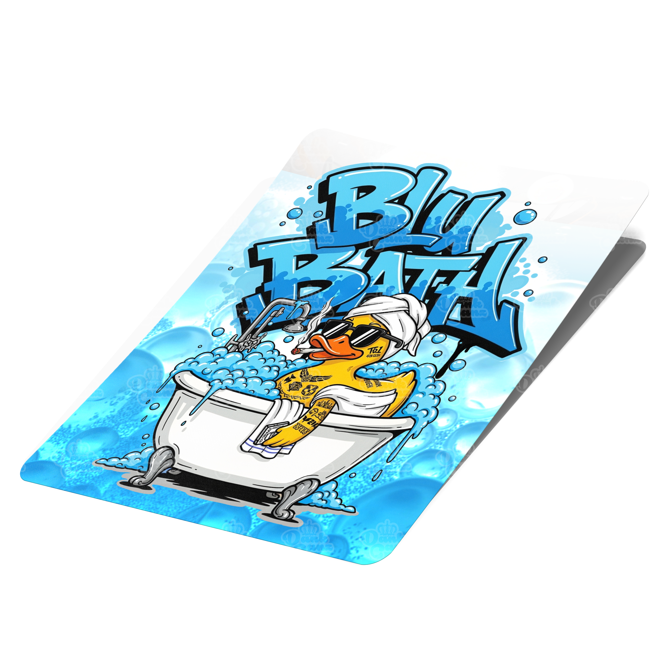 Blu Bath Mylar Bag Labels - Labels only - DC Packaging Custom Cannabis Packaging