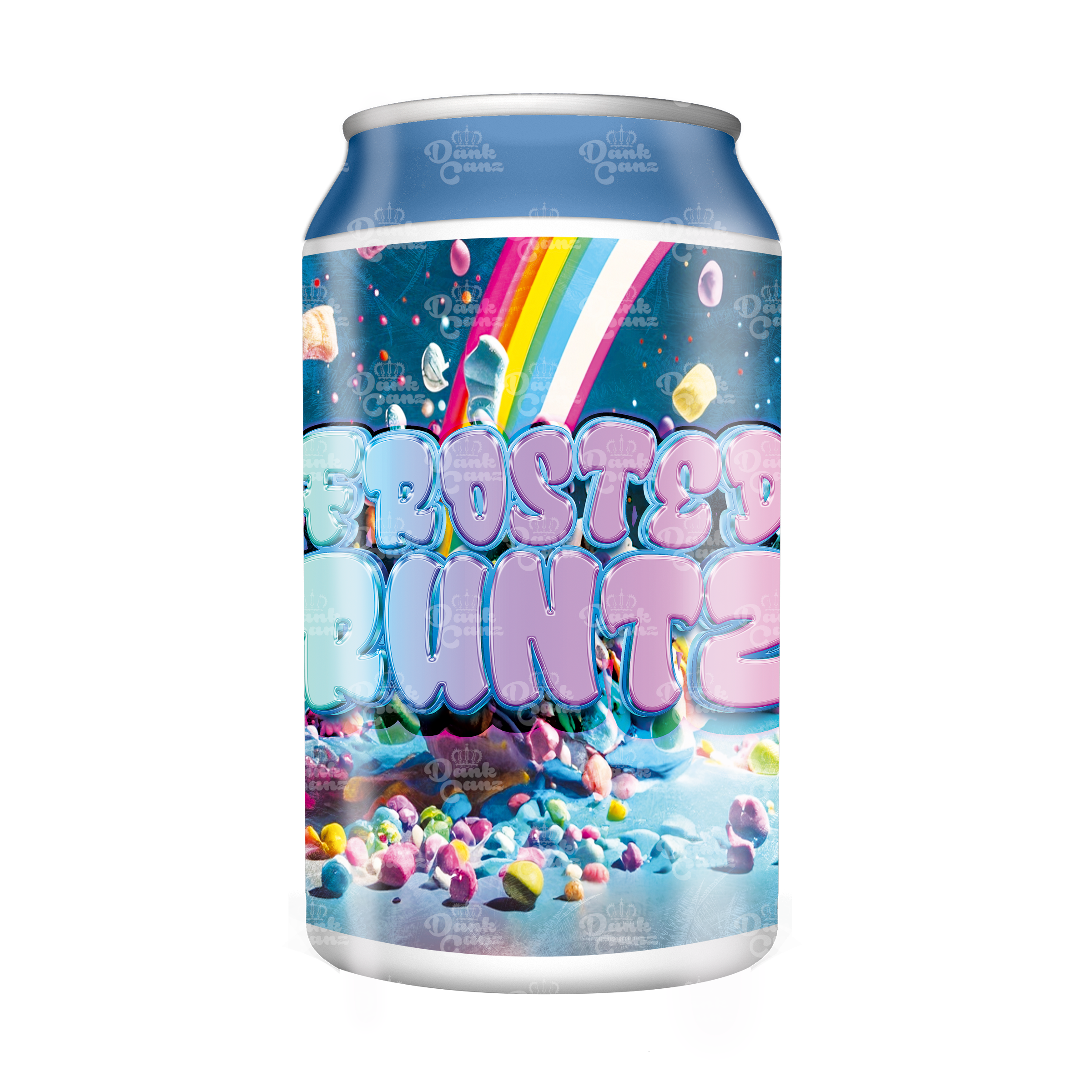 Frosted Runtz 3.5g Plastic Soda Cans - DC Packaging Custom Cannabis Packaging