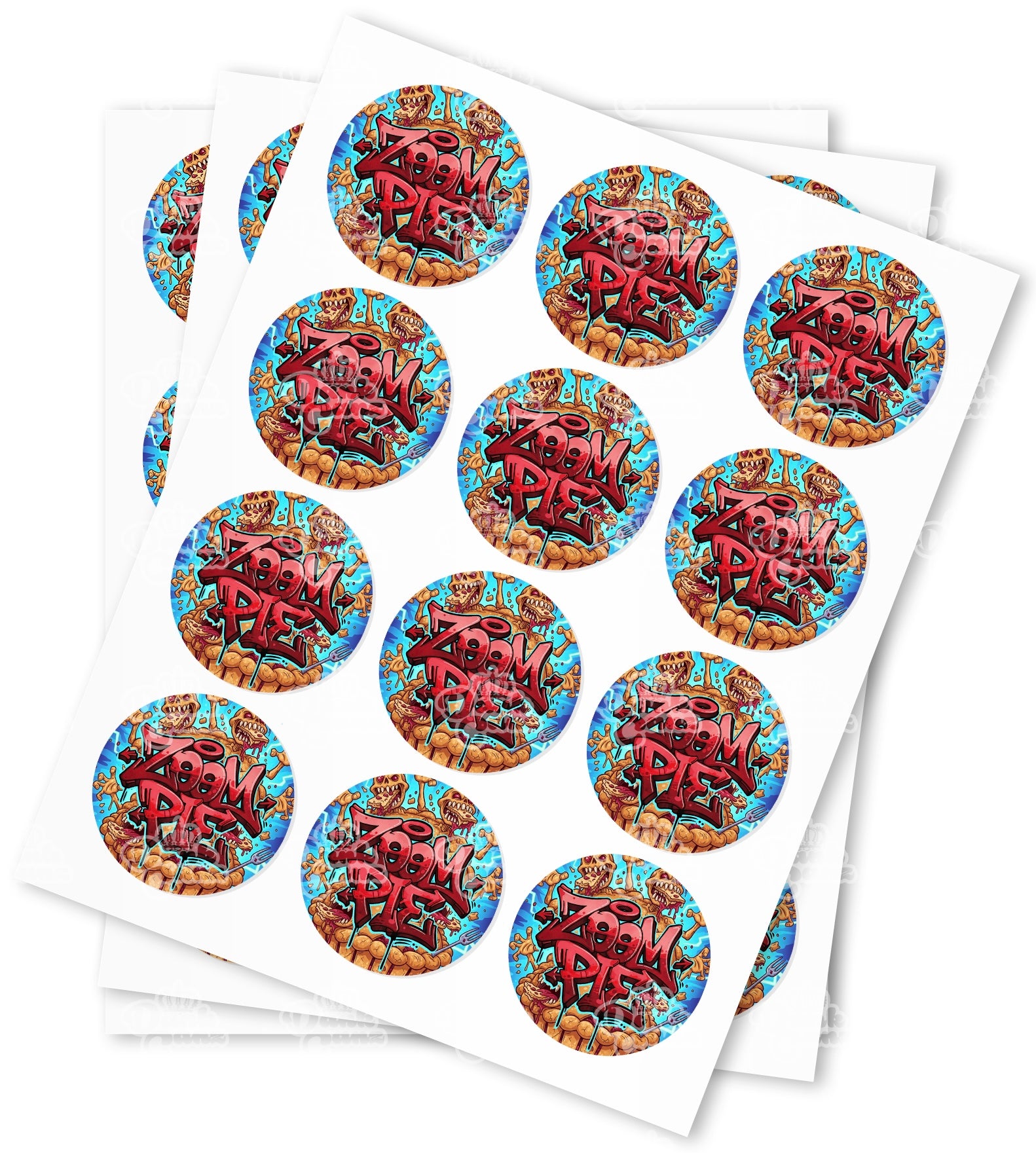 Zoom Pie Strain Stickers - DC Packaging Custom Cannabis Packaging