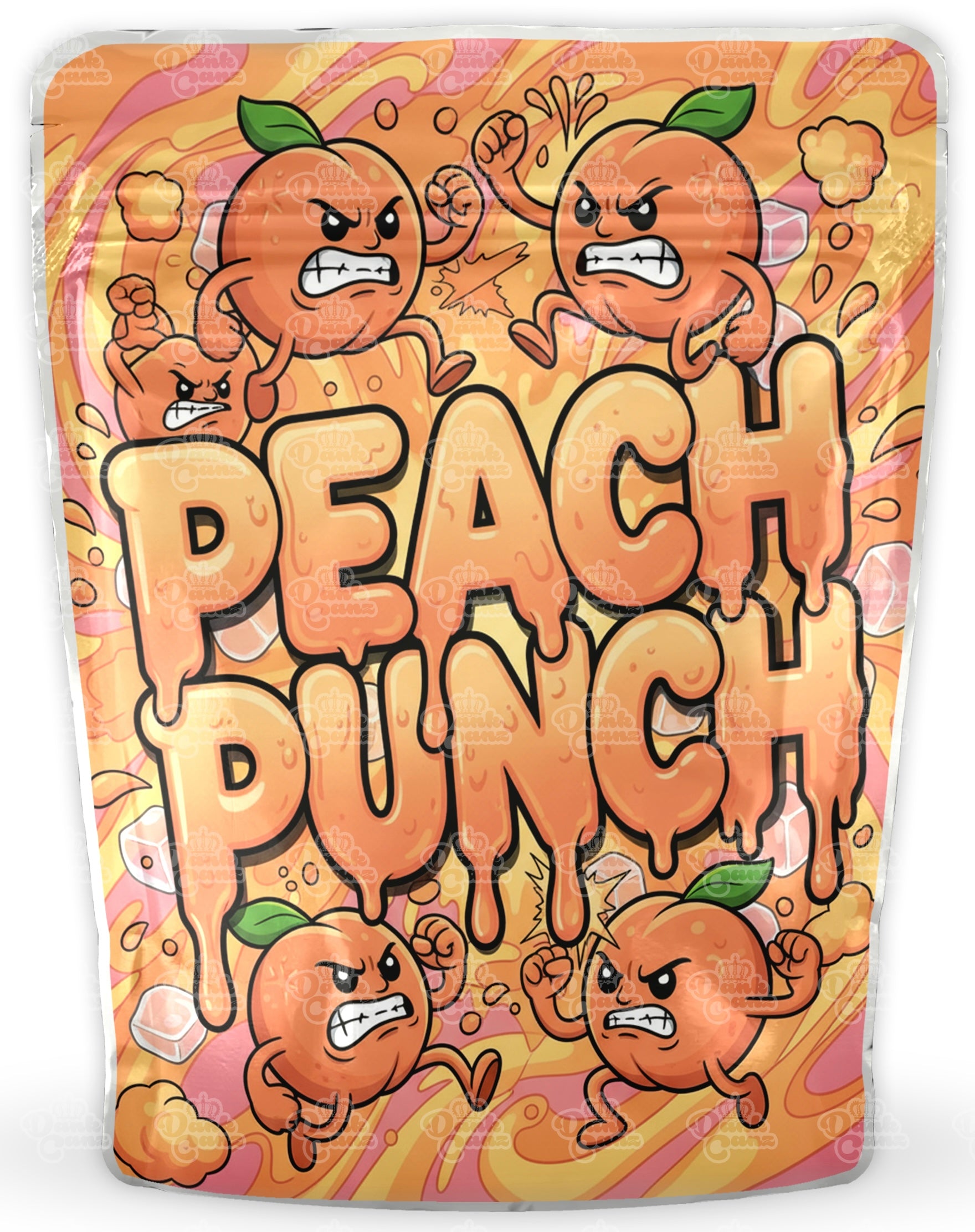 Peach Punch Mylar Bags