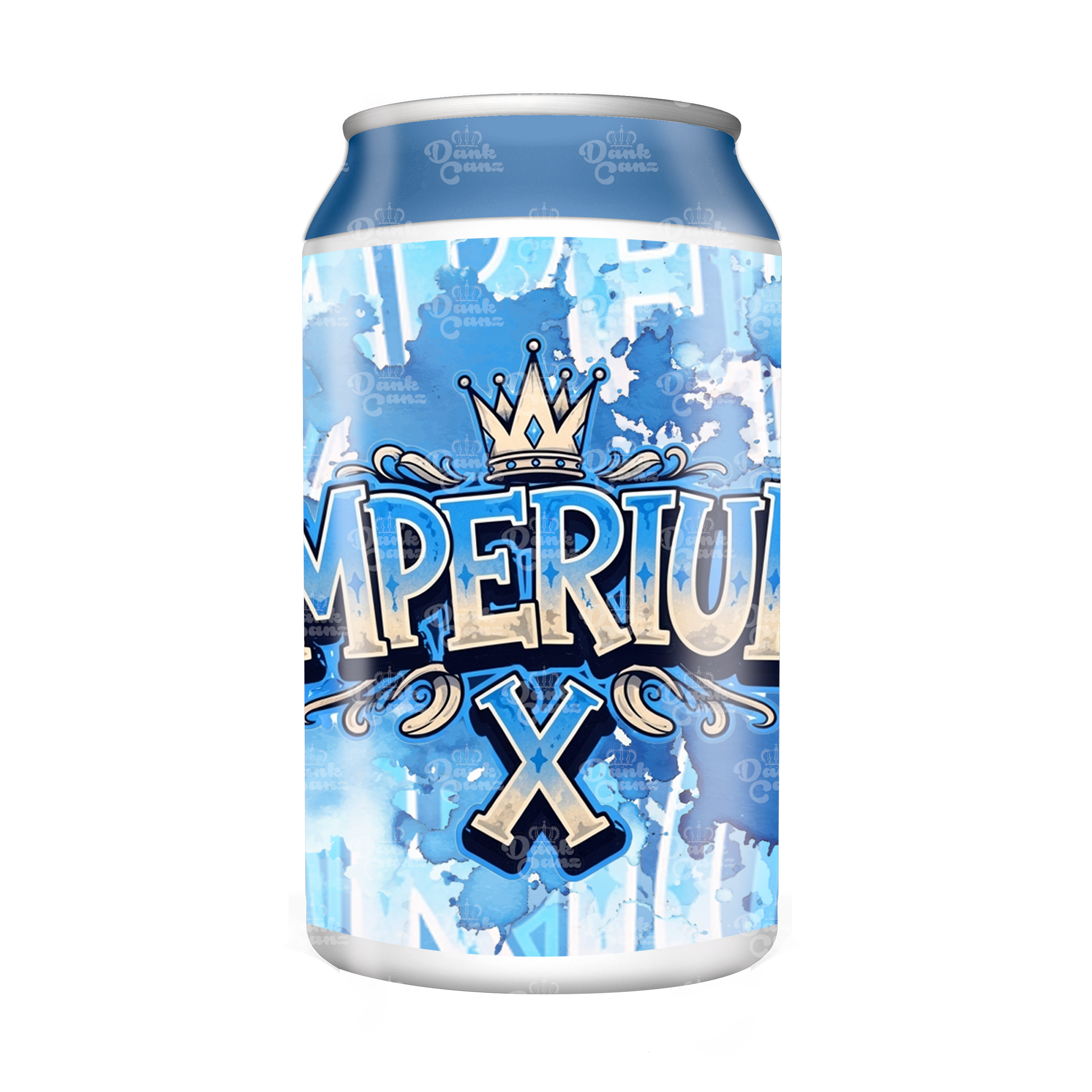 Imperium X 3.5g Plastic Soda Cans - DC Packaging Custom Cannabis Packaging