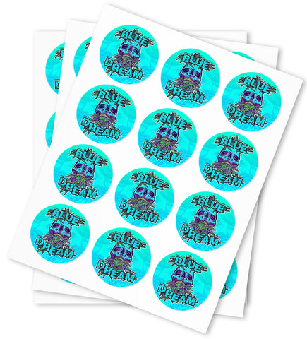 Blue Dream Strain Stickers - DC Packaging Custom Cannabis Packaging