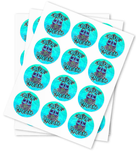 Blue Dream Strain Stickers - DC Packaging Custom Cannabis Packaging