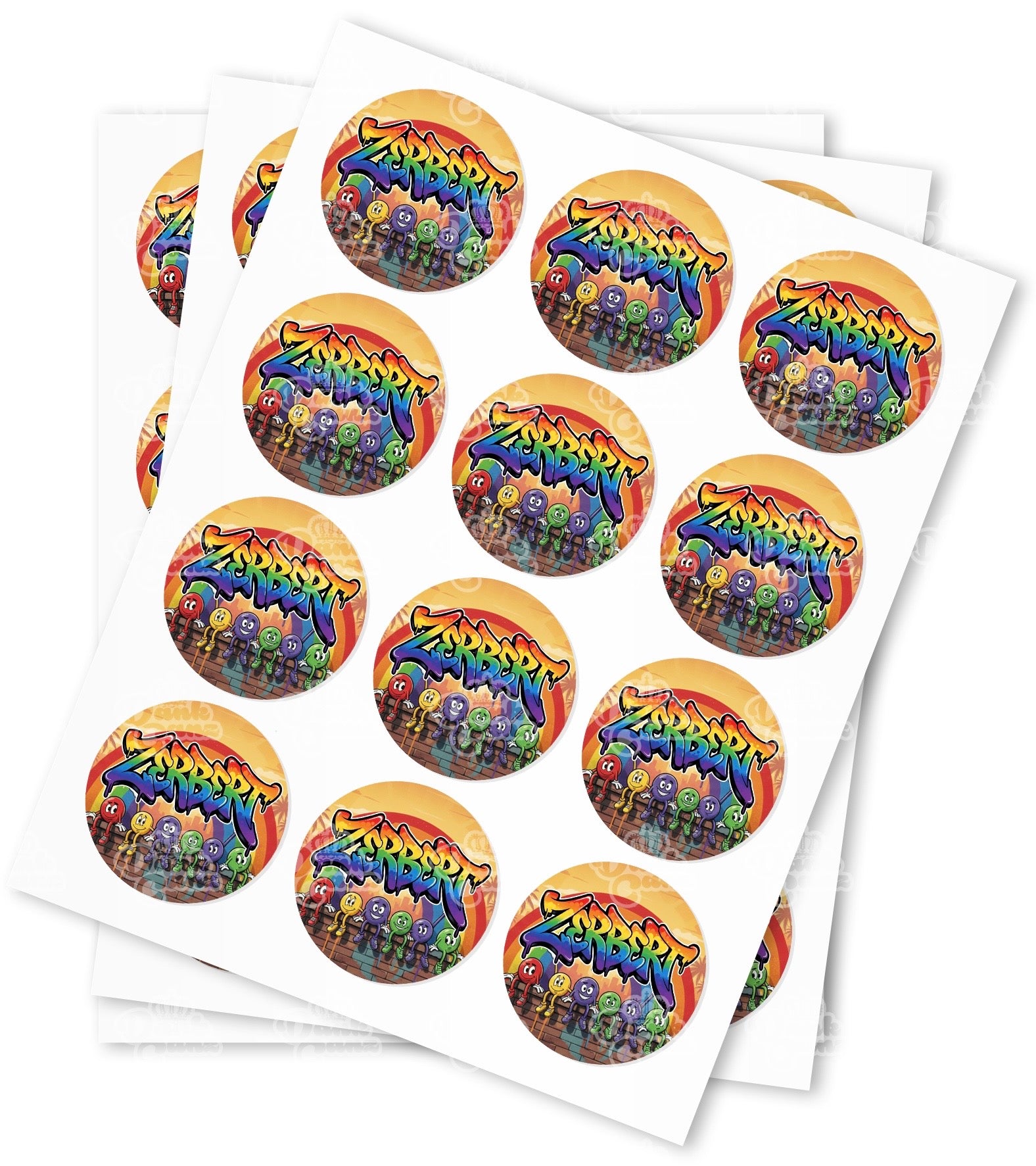 Zerbert Strain Stickers - DC Packaging Custom Cannabis Packaging