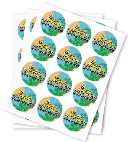 Lemon Zookies Strain Stickers - DC Packaging Custom Cannabis Packaging