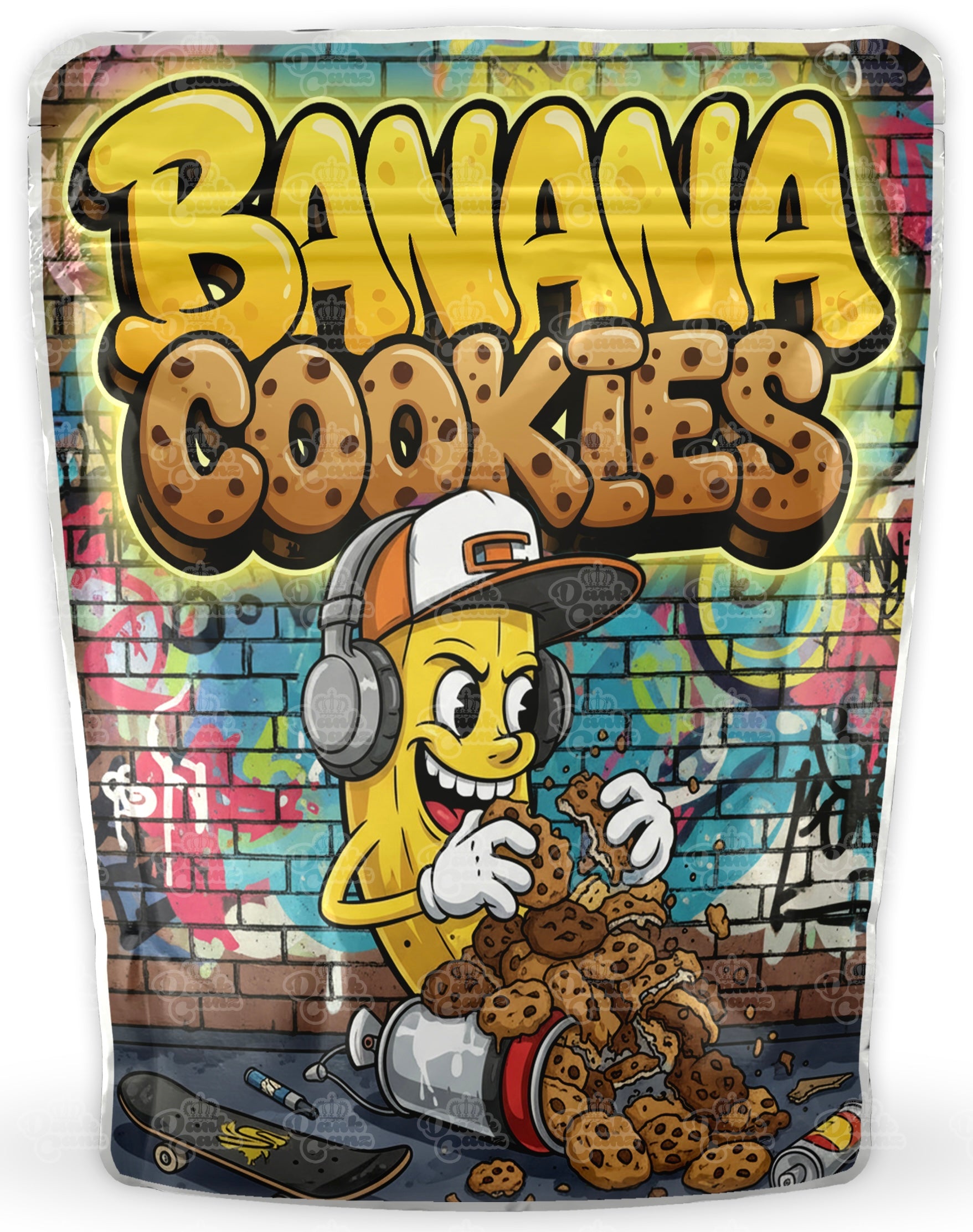 Banana Cookies Mylar Bags