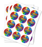 Rainbow Popperz Strain Stickers - DC Packaging Custom Cannabis Packaging