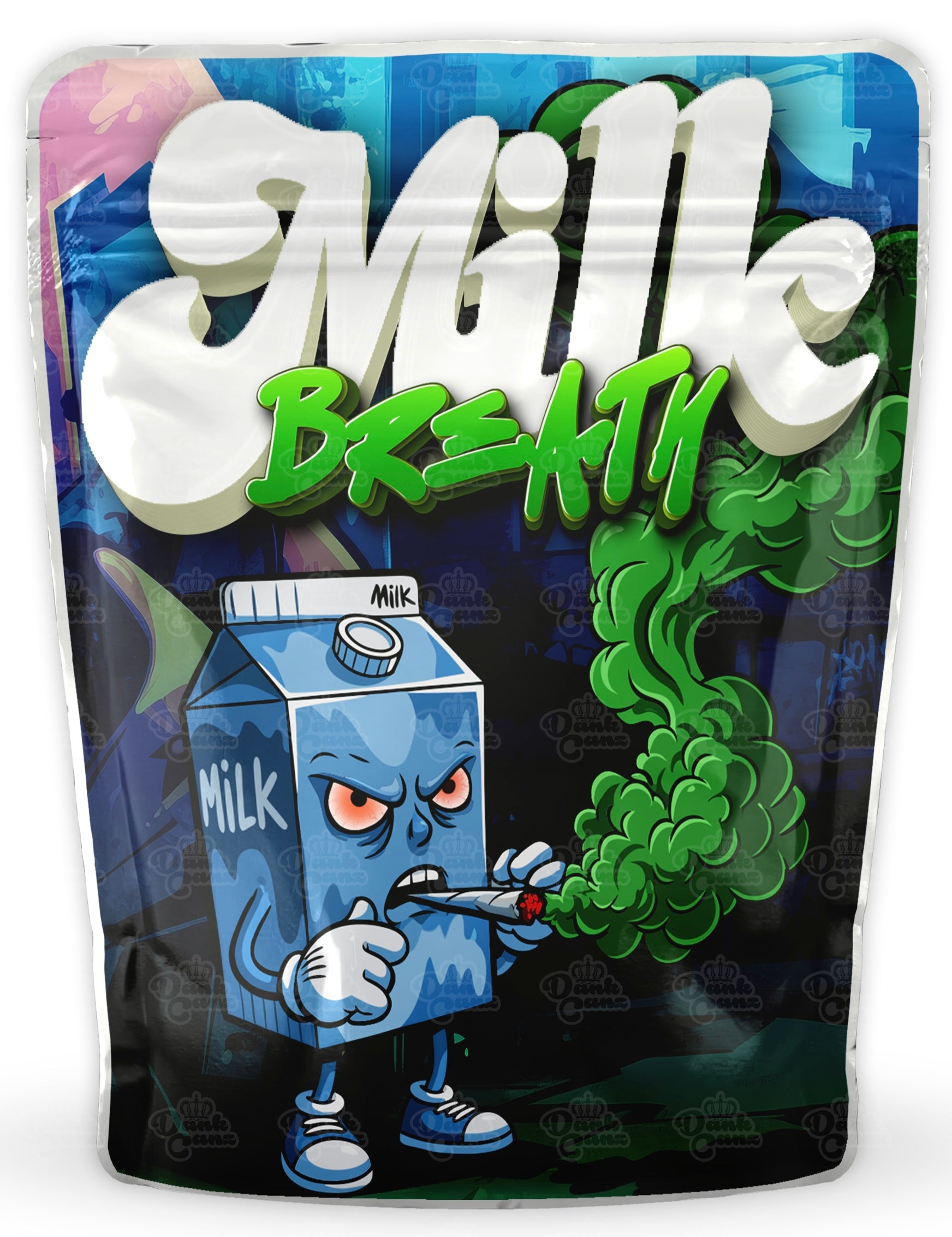 Milk Breath Mylar Bags - DC Packaging Custom Cannabis Packaging