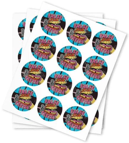 False Teeth Stickers