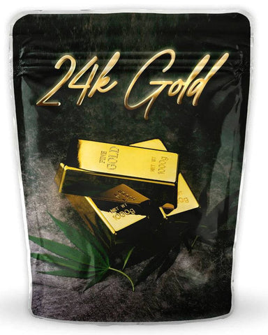 24k Gold Mylar Bags