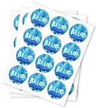 Blue Zlushie Strain Stickers - DC Packaging Custom Cannabis Packaging