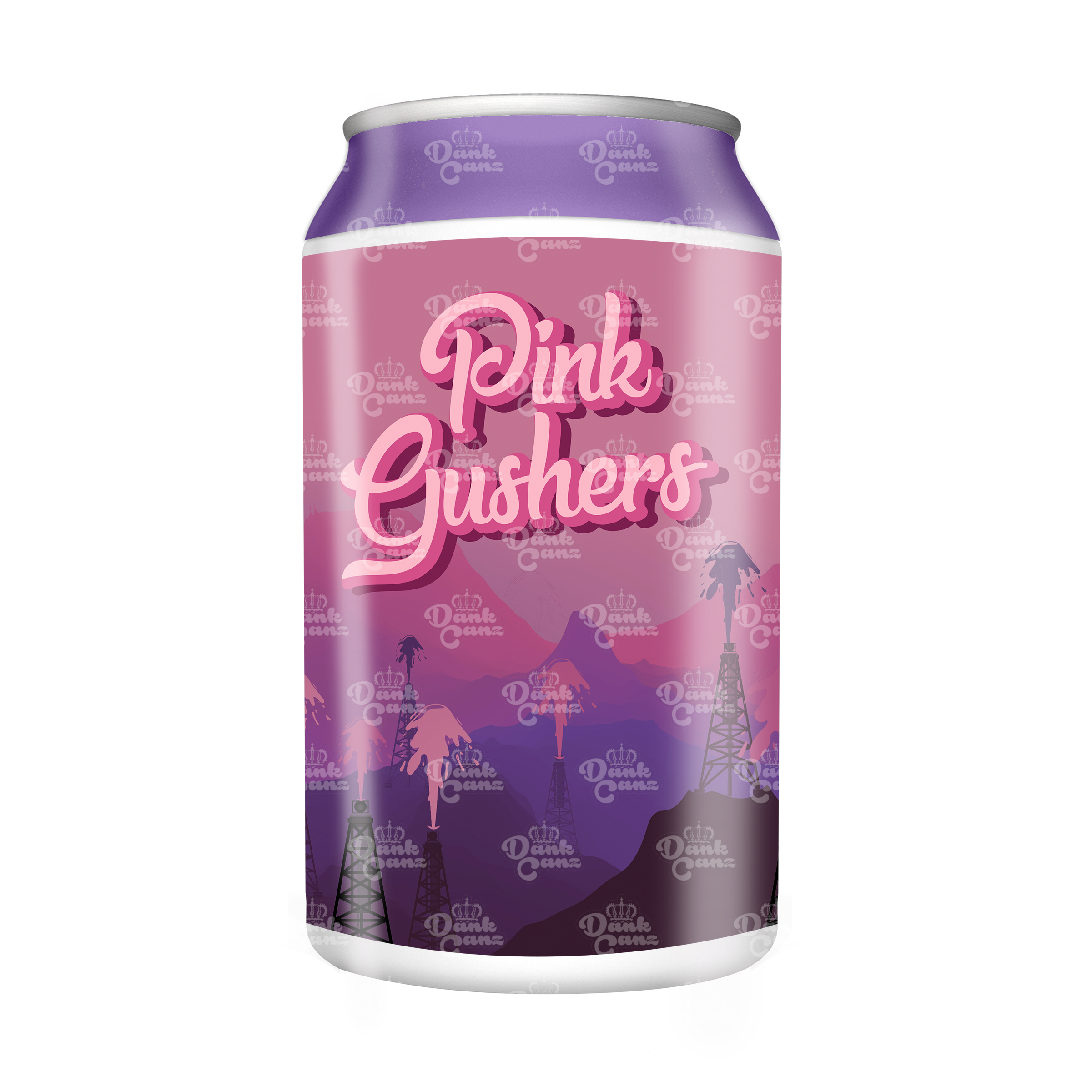 Pink Gushers 3.5g Plastic Soda Cans - DC Packaging Custom Cannabis Packaging