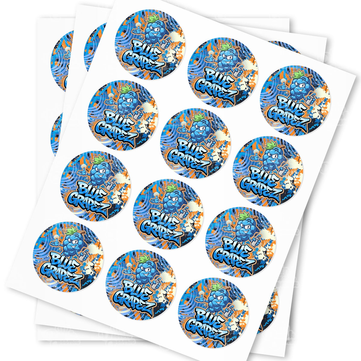 Blue Grapez Strain Stickers