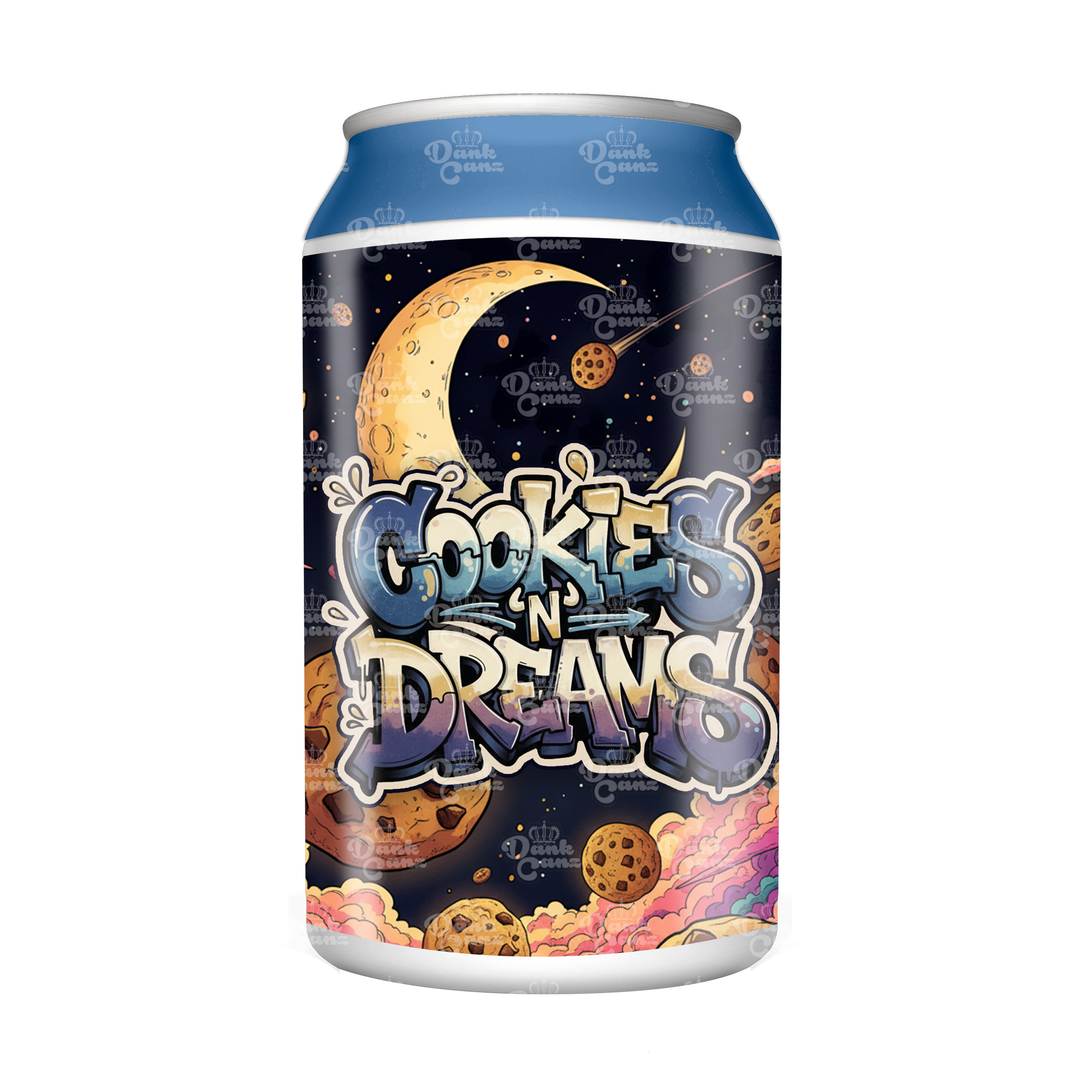 Cookies & Dreams 3.5g Plastic Soda Cans - DC Packaging Custom Cannabis Packaging