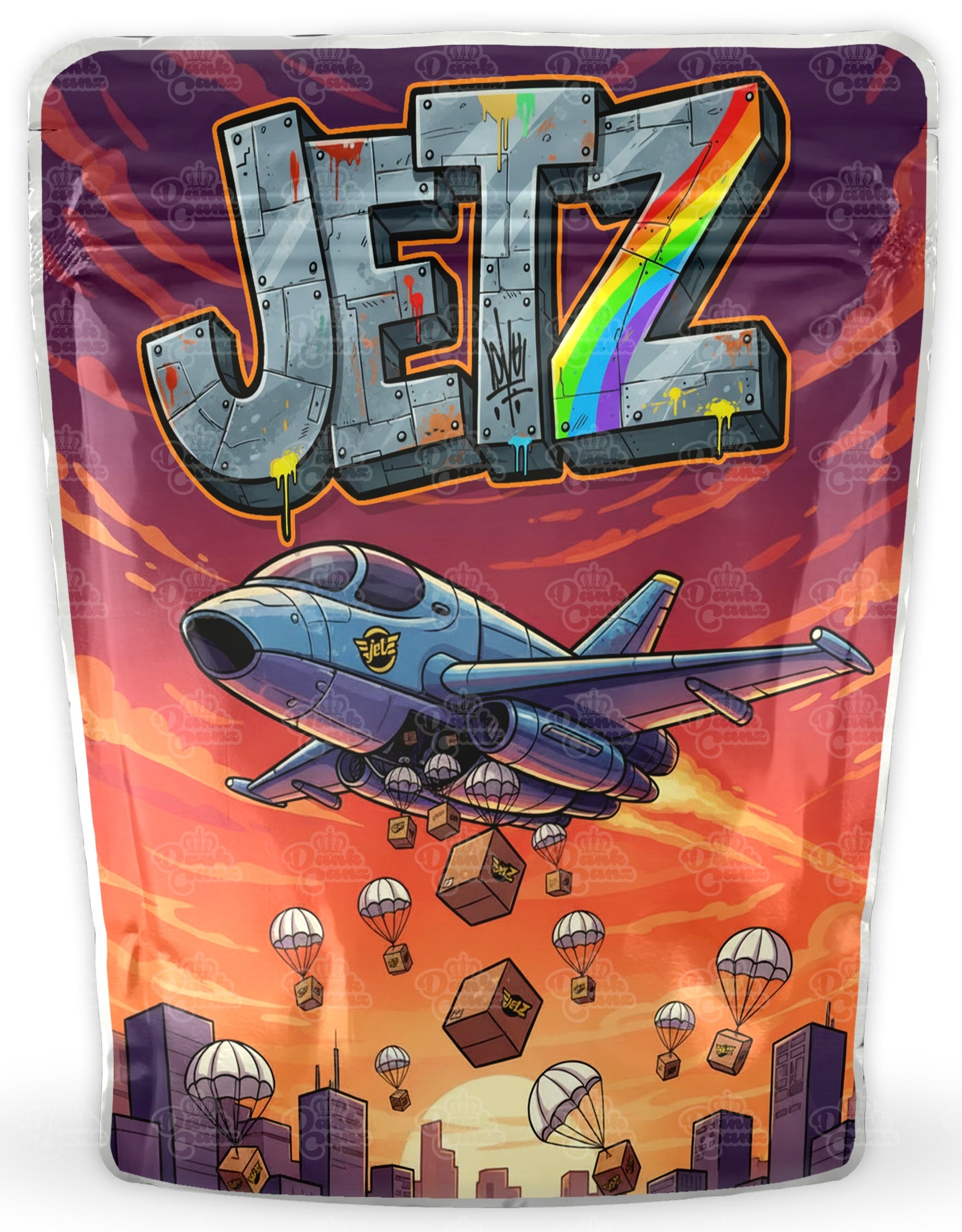 Jetz Mylar Bags - DC Packaging Custom Cannabis Packaging