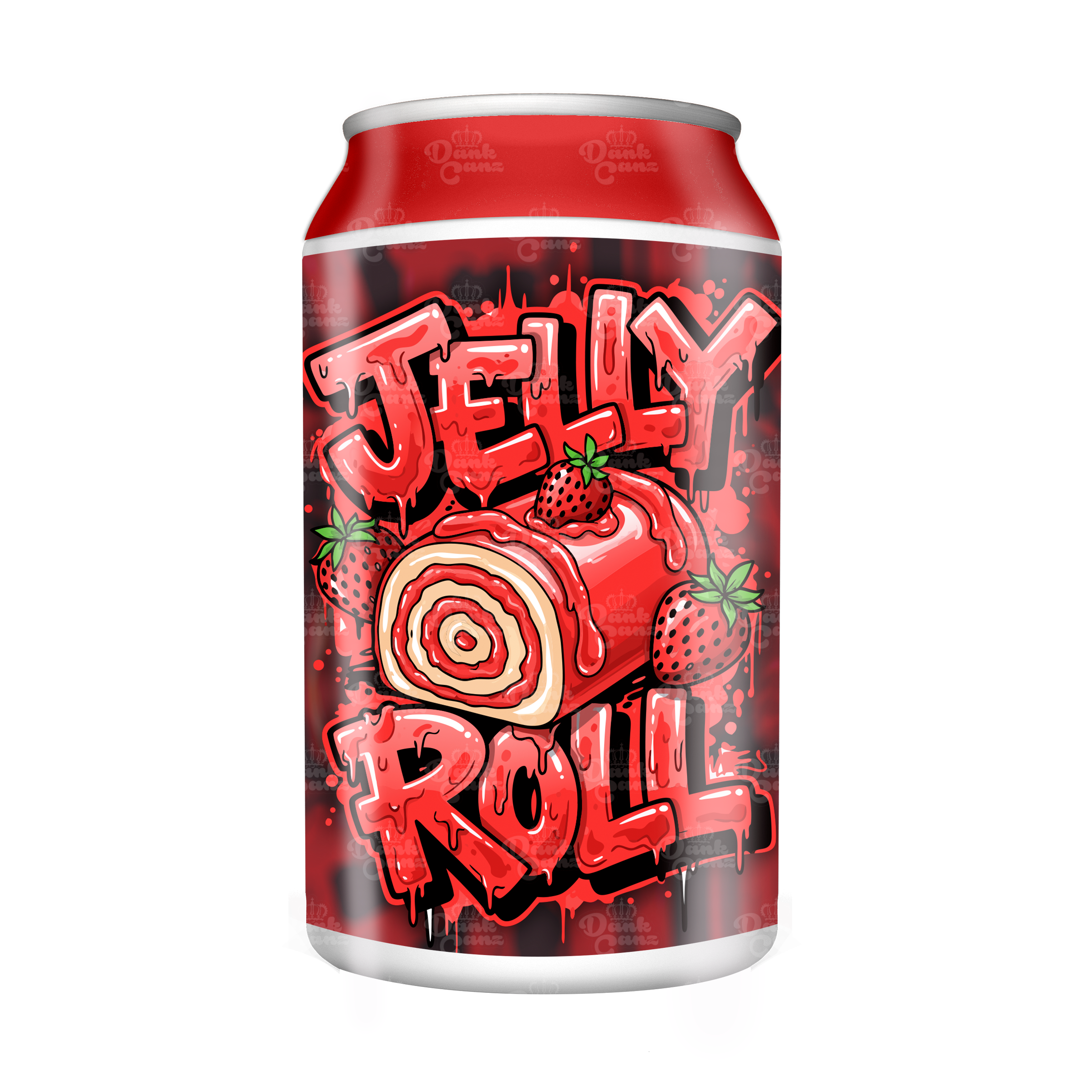 Jelly Roll 3.5g Plastic Soda Cans - DC Packaging Custom Cannabis Packaging