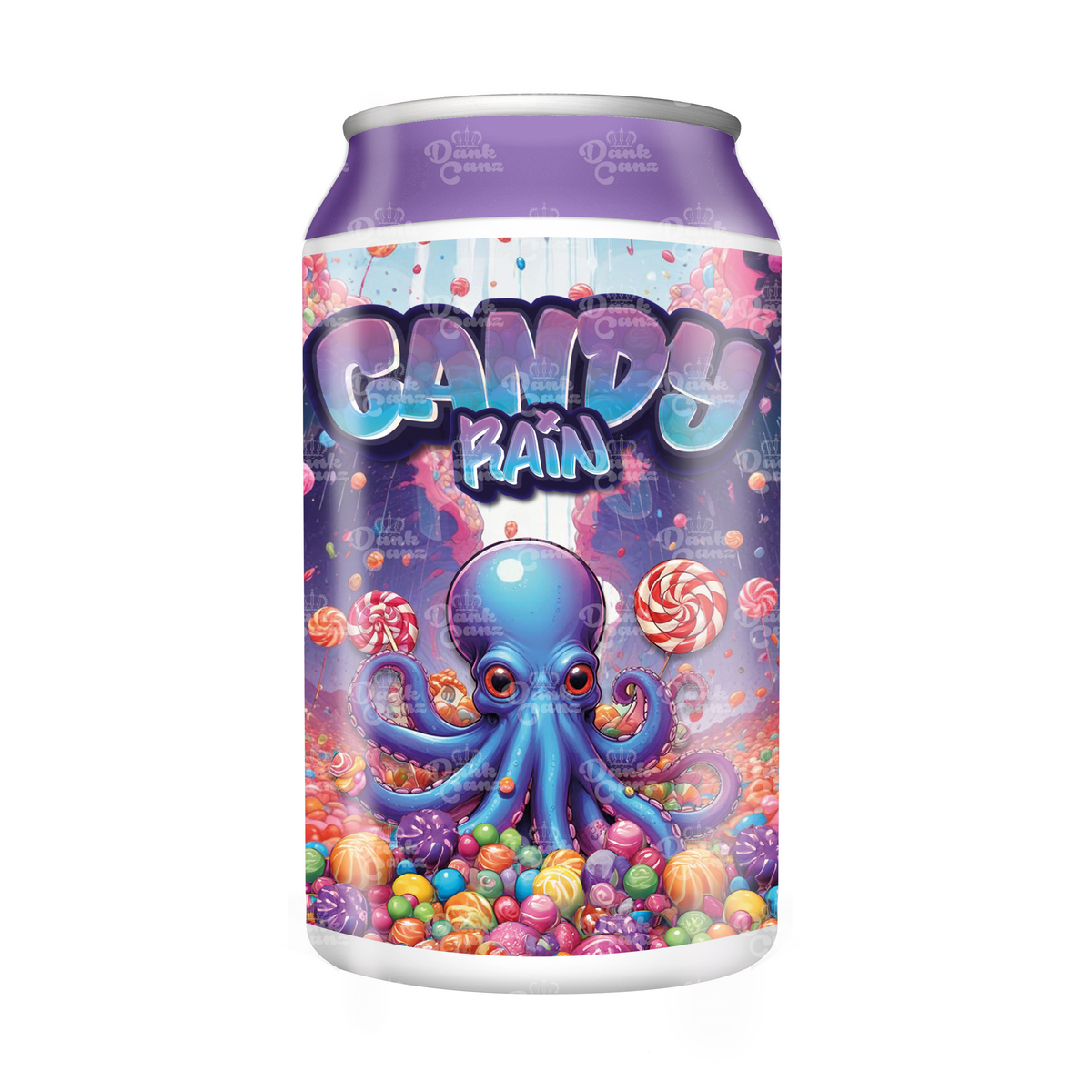 Candy Rain 3.5g Cali Style Plastic Soda Cans | Cali Packaging