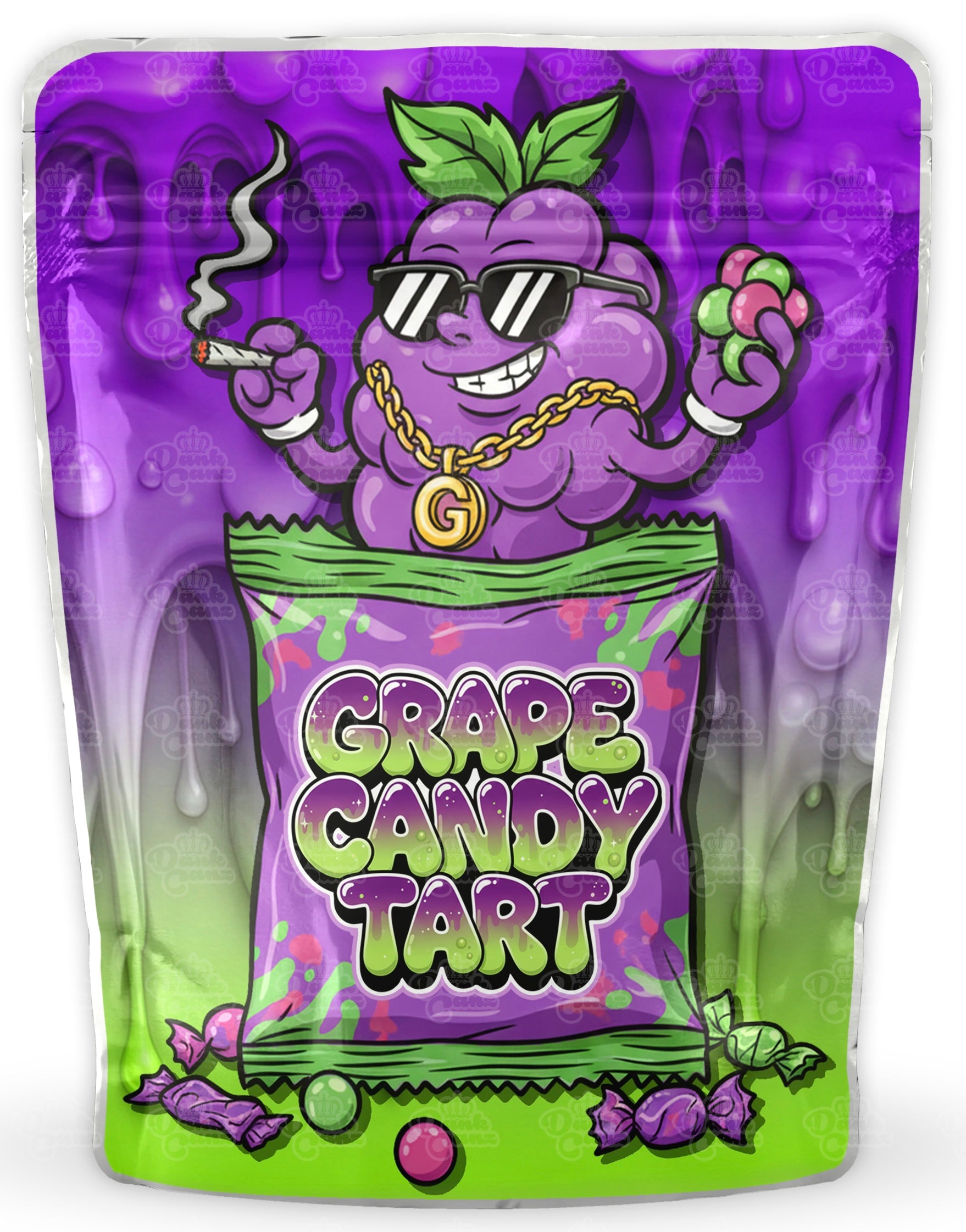 Grape Candy Tart Mylar Bags