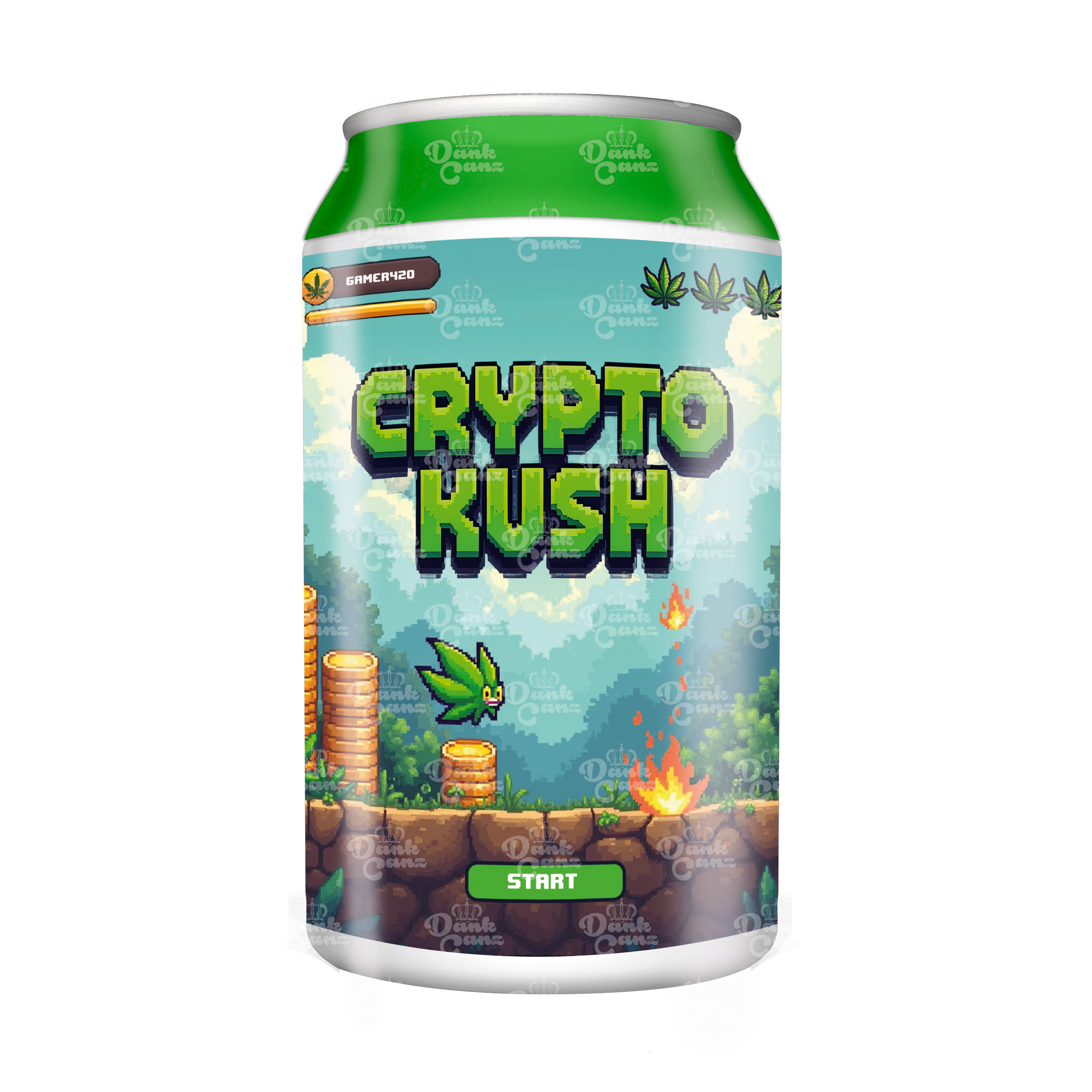 Crypto Kush 3.5g Cali Style Plastic Soda Cans | Cali Packaging