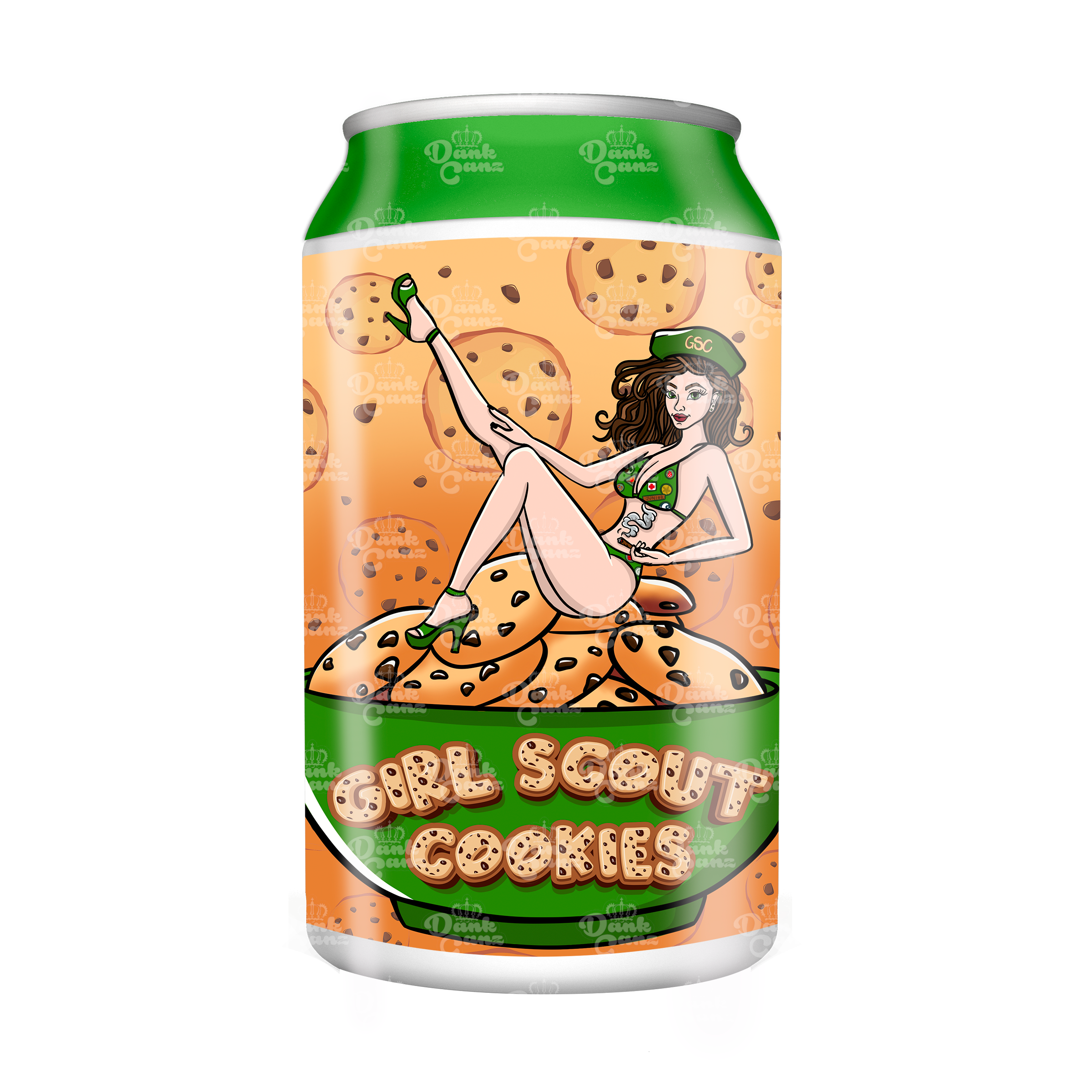 Girl Scout Cookies 3.5g Plastic Soda Cans - DC Packaging Custom Cannabis Packaging