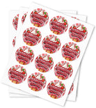 Strawberry Gelato Strain Stickers - DC Packaging Custom Cannabis Packaging