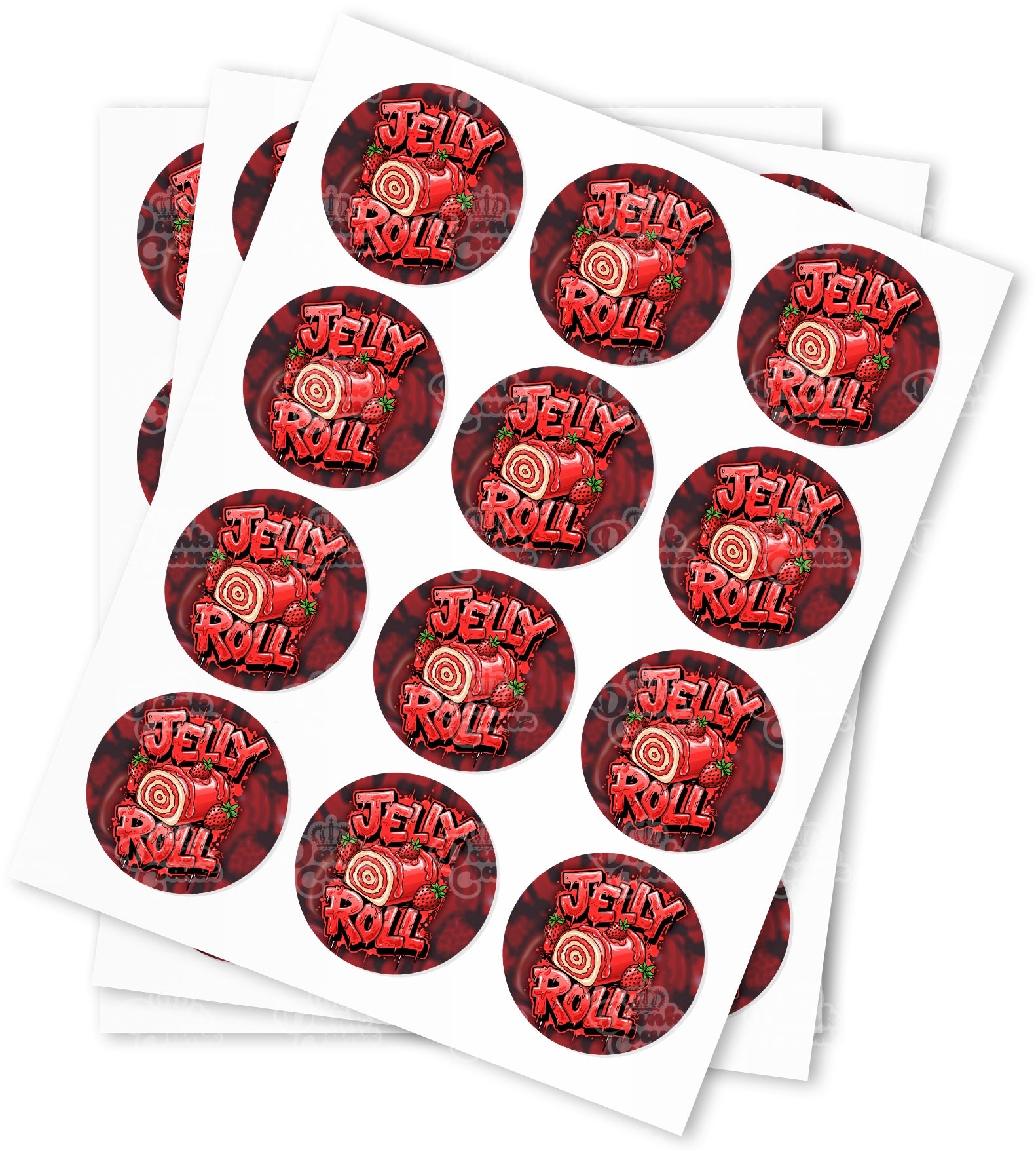 Jelly Roll Strain Stickers - DC Packaging Custom Cannabis Packaging
