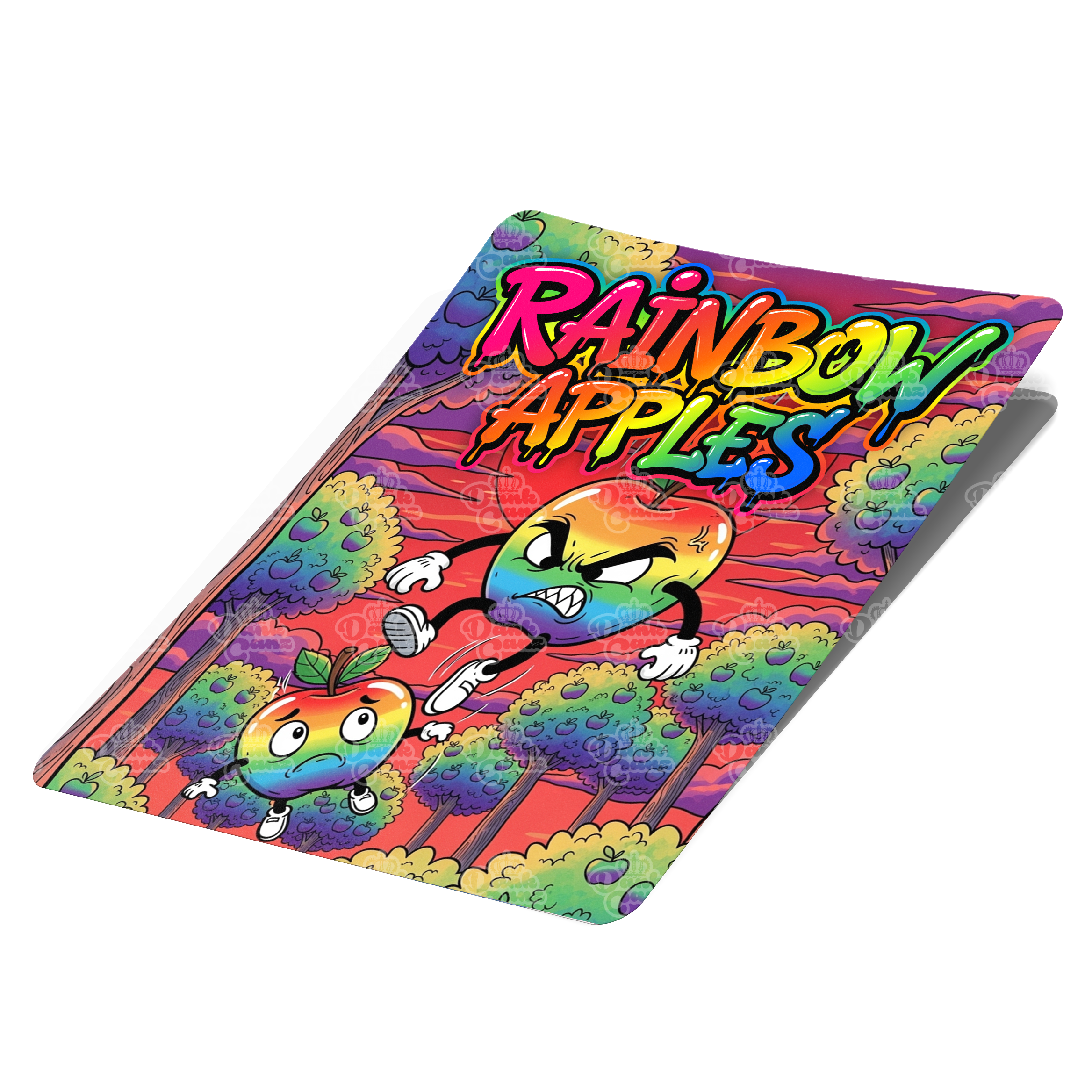 Rainbow Apples Mylar Bag Labels - Labels only - DC Packaging Custom Cannabis Packaging