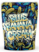 Blue Banana Cream Mylar Bags - DC Packaging Custom Cannabis Packaging