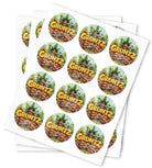 Gruntz Strain Stickers - DC Packaging Custom Cannabis Packaging