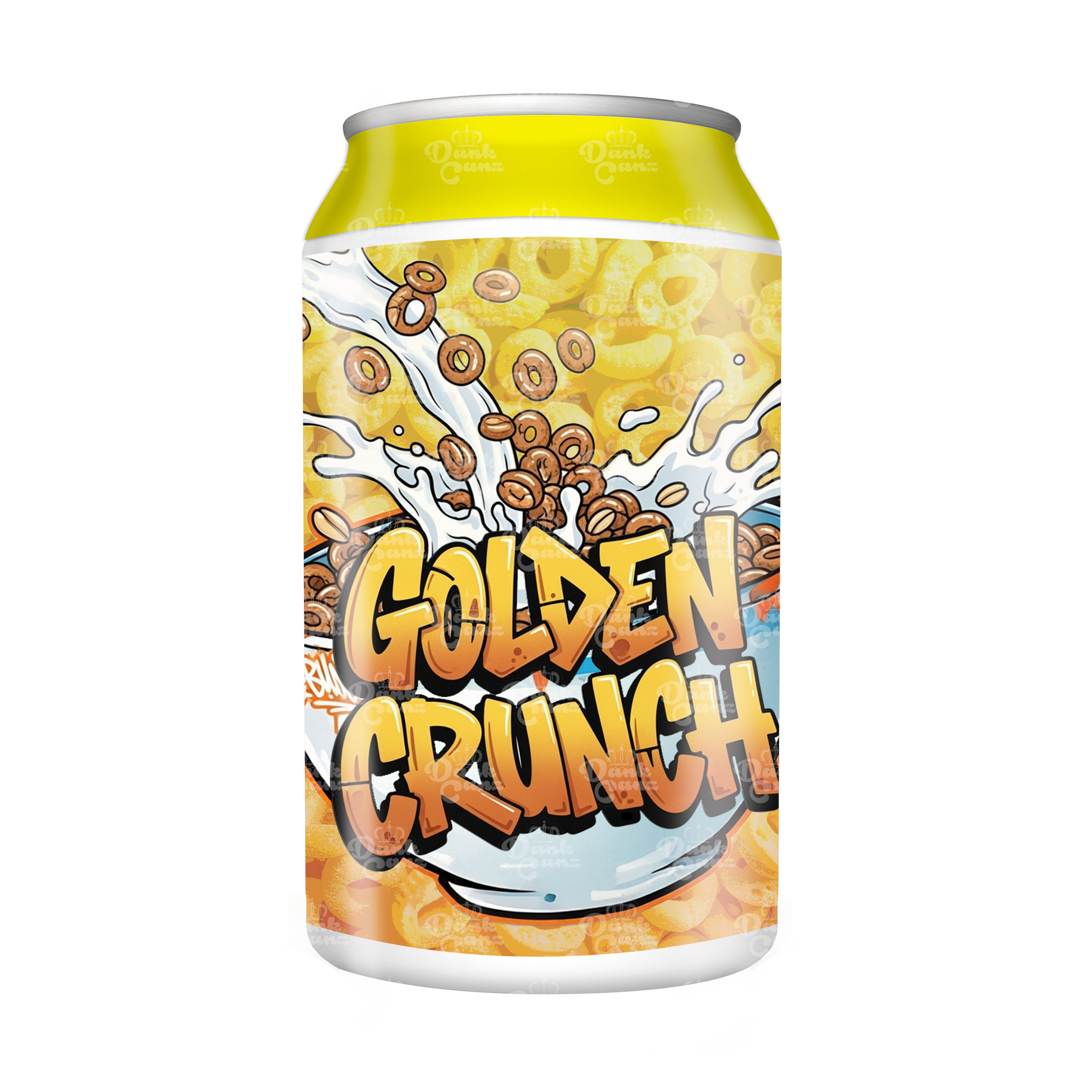 Golden Crunch 3.5g Plastic Soda Cans - DC Packaging Custom Cannabis Packaging