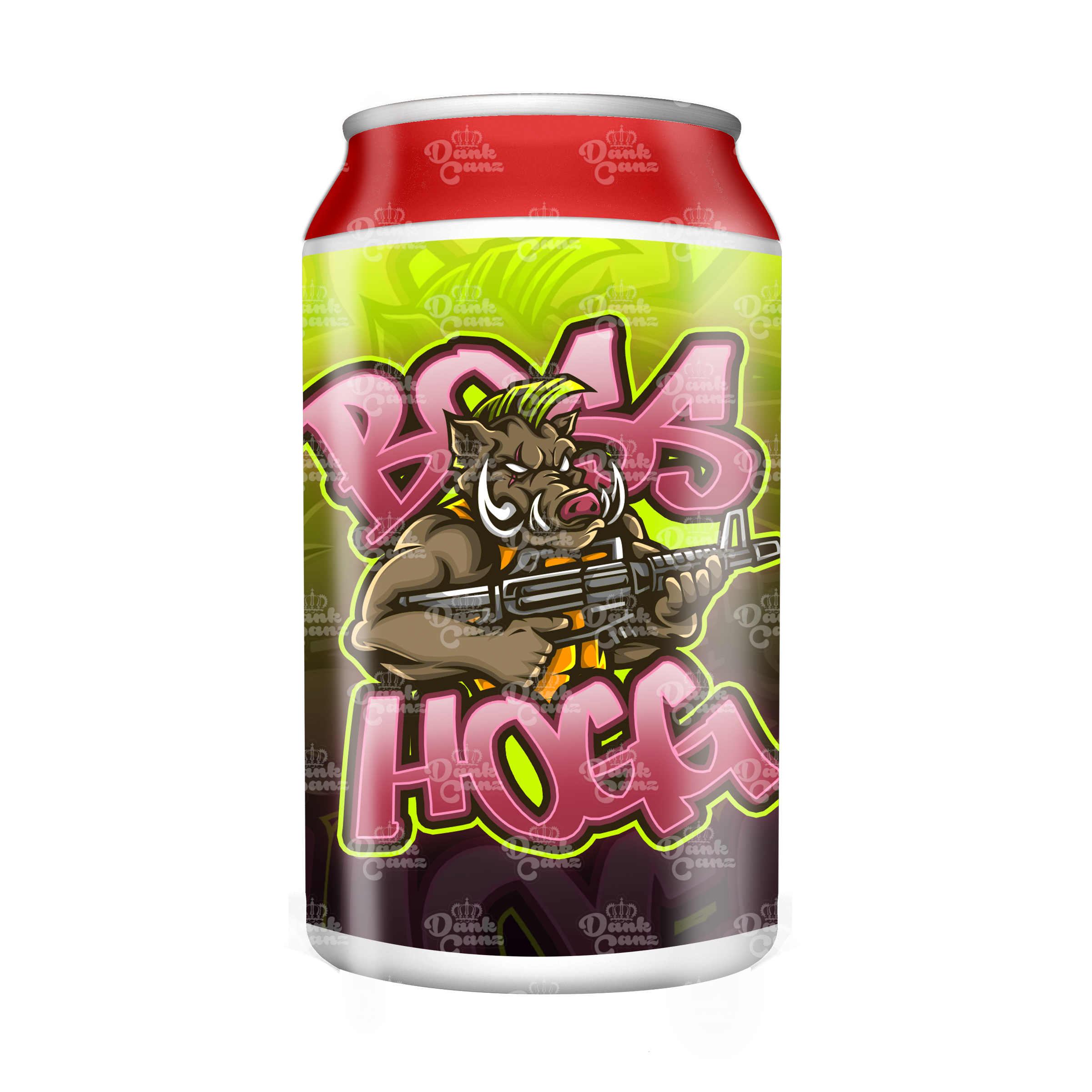 Boss Hogg 3.5g Plastic Soda Cans - DC Packaging Custom Cannabis Packaging