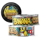 Banana Cookies 3.5g Self Seal Tins - DC Packaging Custom Cannabis Packaging