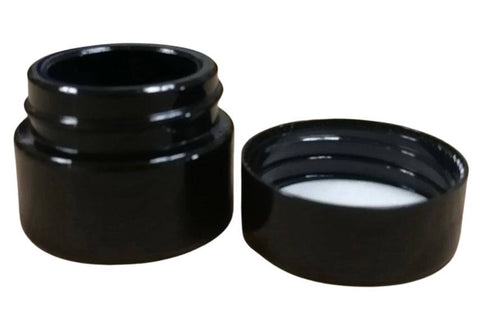 Contenedores de extracto de tarros de vidrio UV negro de 5ml