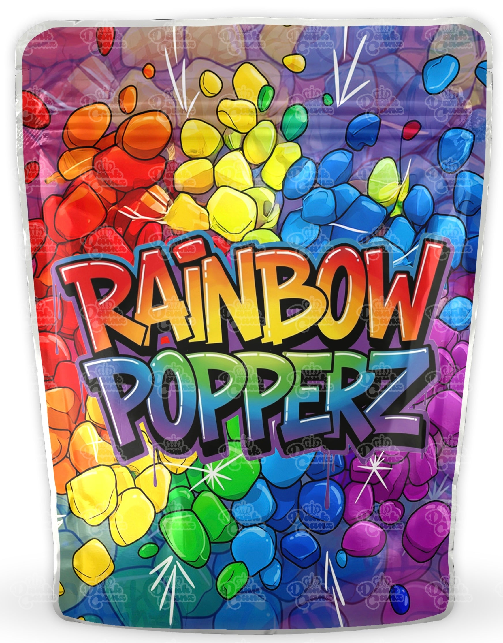 Rainbow Popperz Mylar Bags - DC Packaging Custom Cannabis Packaging