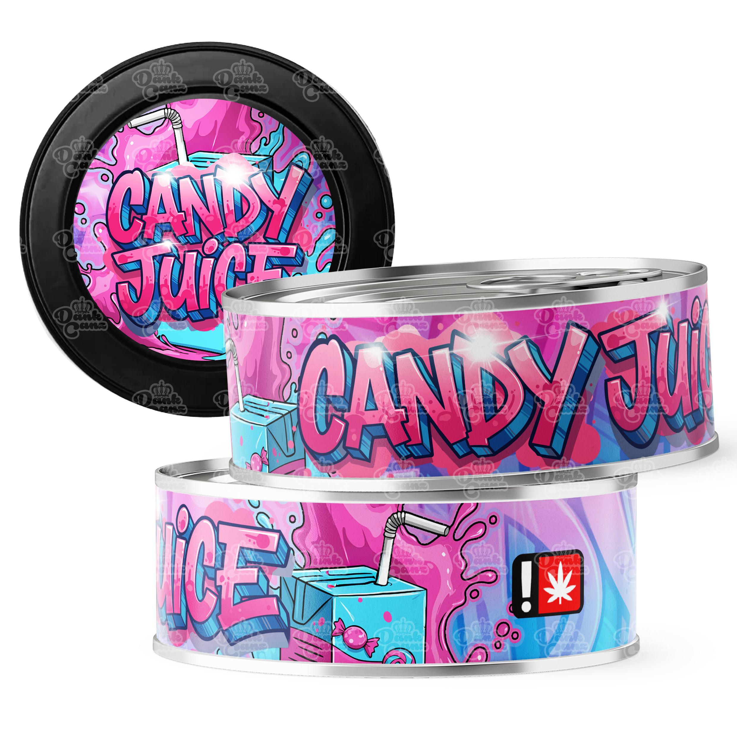 Candy Juice 3.5g Self Seal Tins - DC Packaging Custom Cannabis Packaging