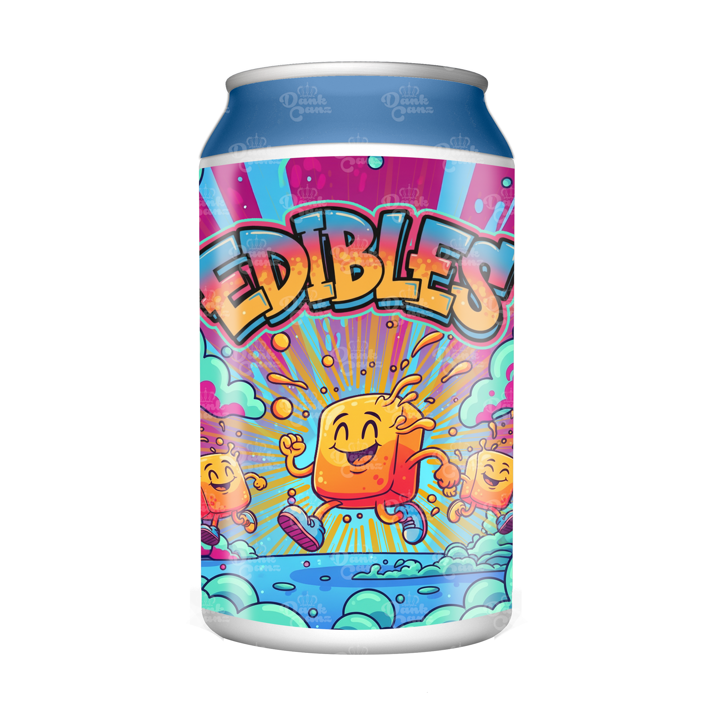 Edibles 3.5g Plastic Soda Cans - DC Packaging Custom Cannabis Packaging