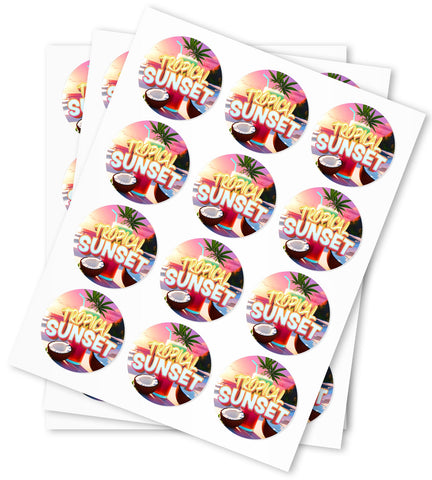 Tropical Sunset Strain Stickers