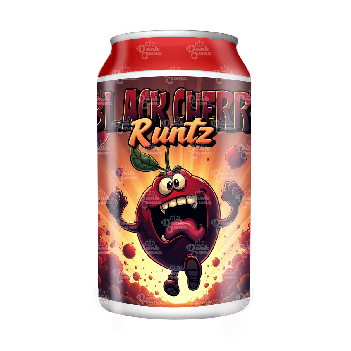 Black Cherry Runtz 3.5g Cali Style Plastic Soda Cans | Cali Packaging ...