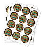 Double Donny Burger Strain Stickers - DC Packaging Custom Cannabis Packaging