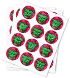 Raspberry Gelatti Strain Stickers - DC Packaging Custom Cannabis Packaging