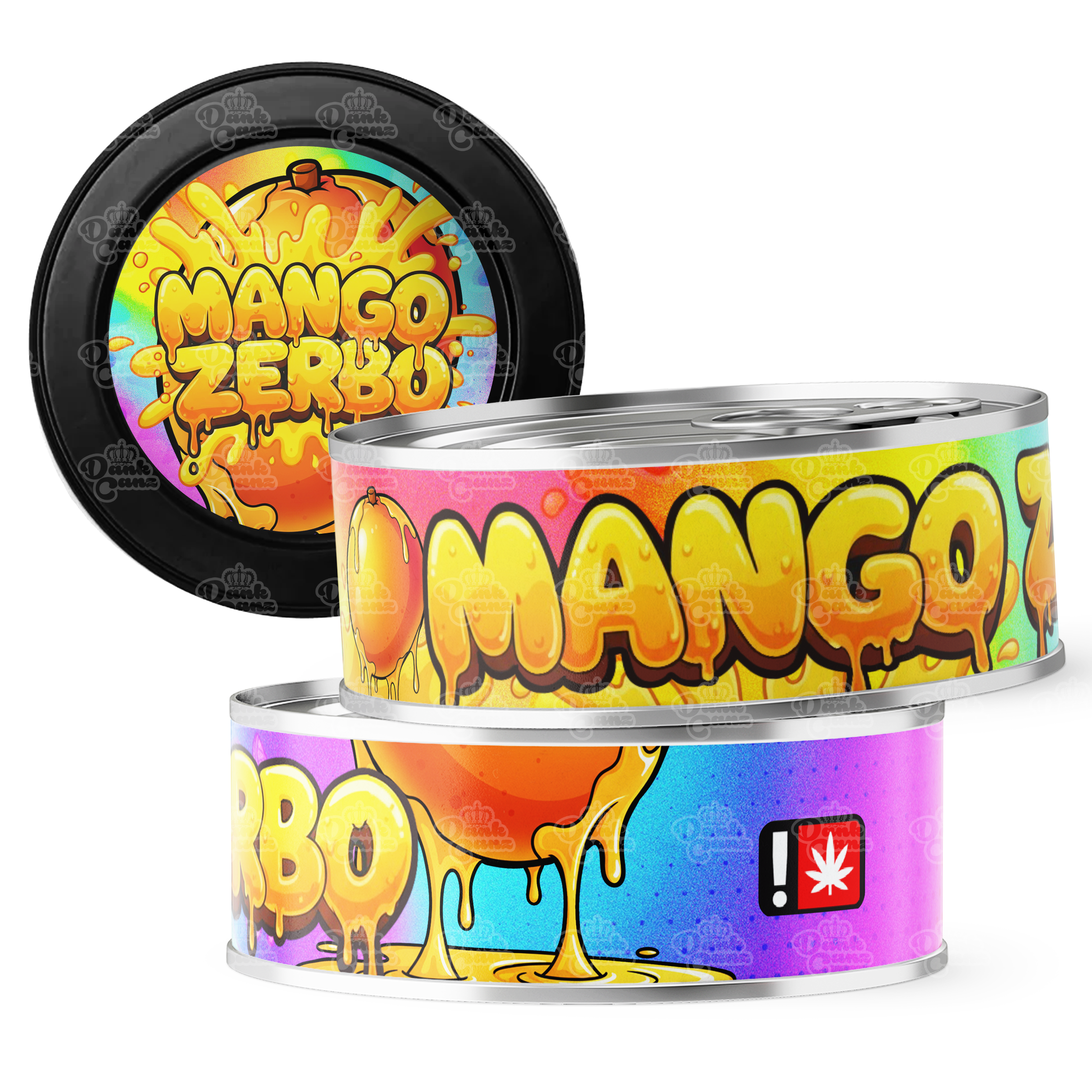 Mango Zerbo 3.5g Self Seal Tins - DC Packaging Custom Cannabis Packaging