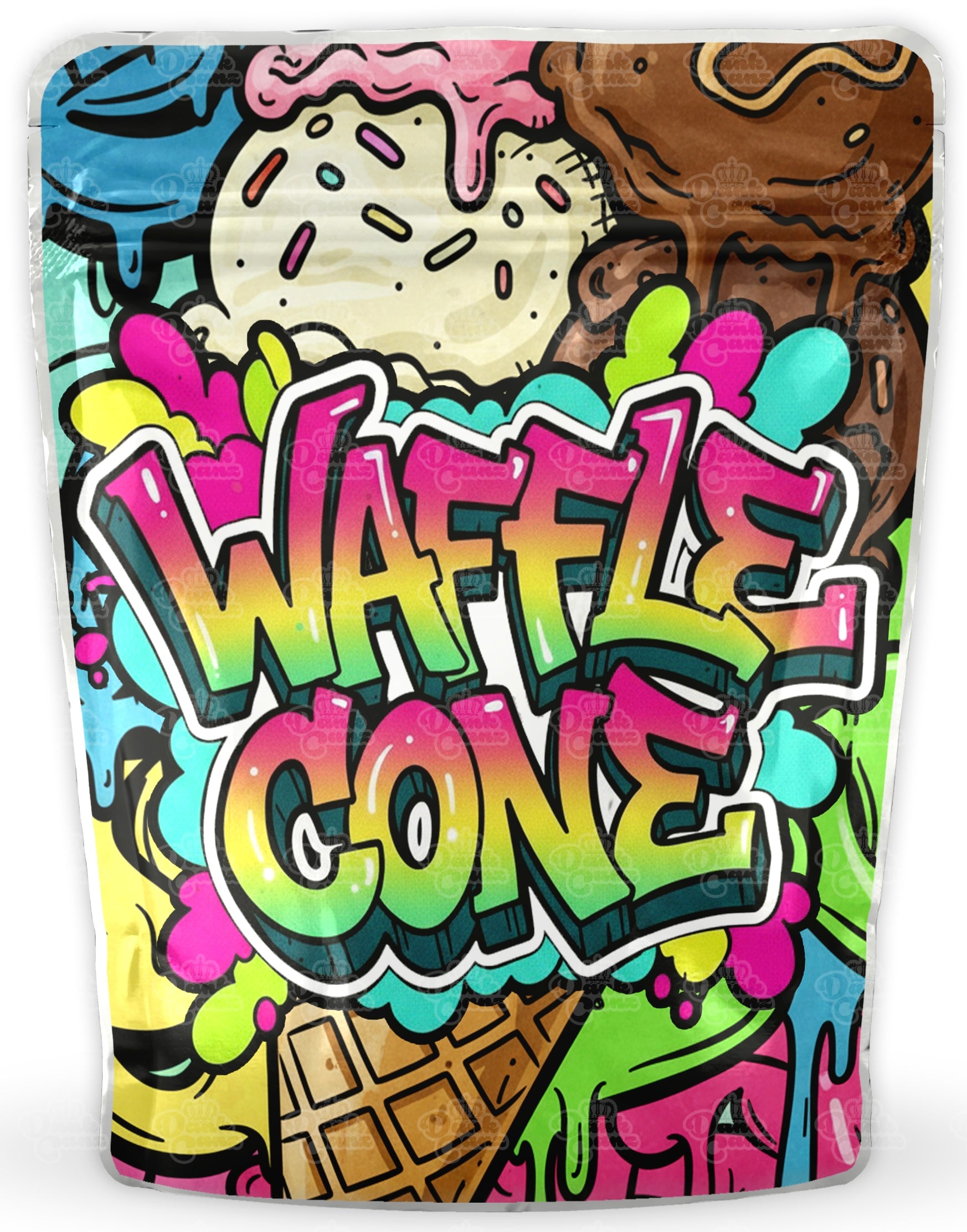 Waffle Cone Mylar Bags