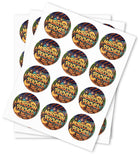 Moroccan Peaches Strain Stickers - DC Packaging Custom Cannabis Packaging